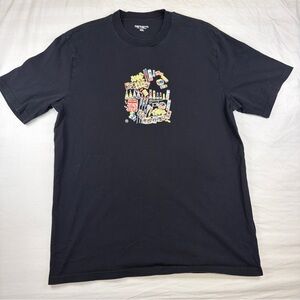 Carhartt WIP Mens XXL Graphic T Shirt Black Workwear Streetwear Tee